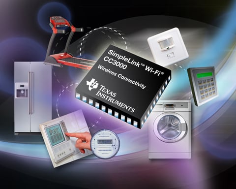 Texas Instruments' CC3000 module is a self-contained Wi-Fi module Texas Instruments' CC3000 module